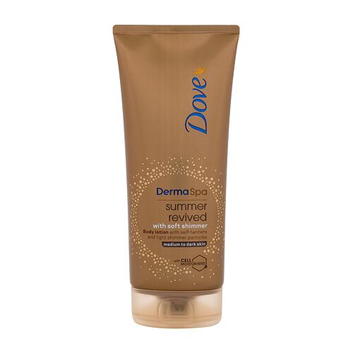 Samoopalovací přípravek Dove Derma Spa Summer Revived Body Lotion 200 ml Medium To Dark poškozený obal