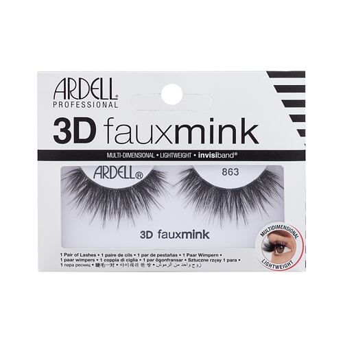 Umělé řasy Ardell 3D Faux Mink 863 1 ks Black