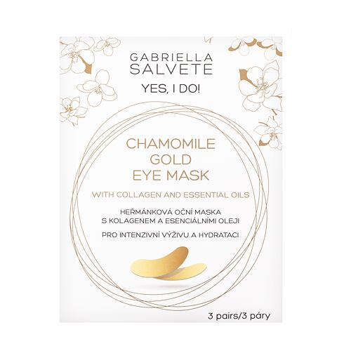 Maska na oči Gabriella Salvete Yes, I Do! Chamomile Gold Eye Mask 3 ks