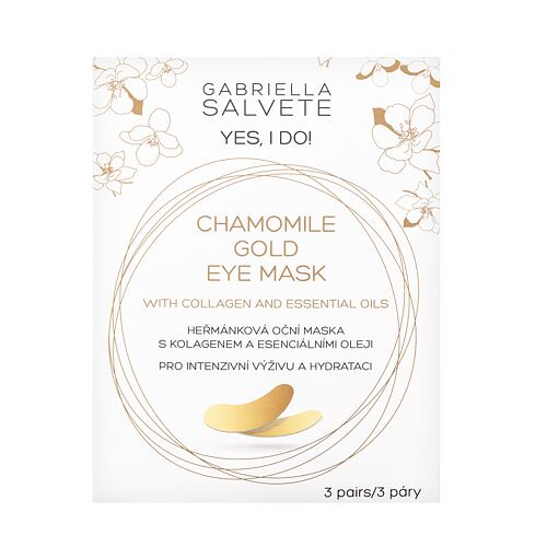 Maska na oči Gabriella Salvete Yes, I Do! Chamomile Gold Eye Mask 3 ks