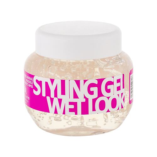 Gel na vlasy Kallos Cosmetics Styling Gel Wet Look 275 ml poškozený flakon