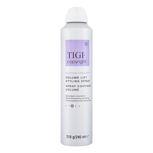 Tužidlo na vlasy Tigi Copyright Custom Create Volume Lift Styling Spray 240 ml poškozený flakon