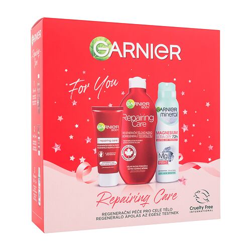 Tělové mléko Garnier Repairing Care Gift Set 400 ml poškozená krabička Kazeta