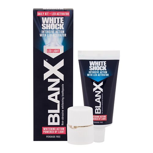 Zubní pasta BlanX White Shock Intensive Action 50 ml poškozená krabička Kazeta