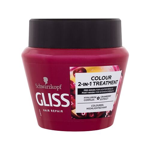 Maska na vlasy Schwarzkopf Gliss Colour Perfector 2-in-1 Treatment 300 ml