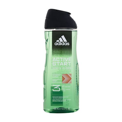 Sprchový gel Adidas Active Start Shower Gel 3-In-1 400 ml
