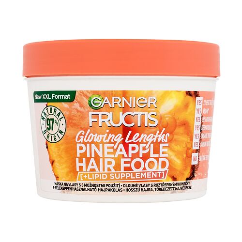 Maska na vlasy Garnier Fructis Hair Food Pineapple Glowing Lengths Mask 400 ml