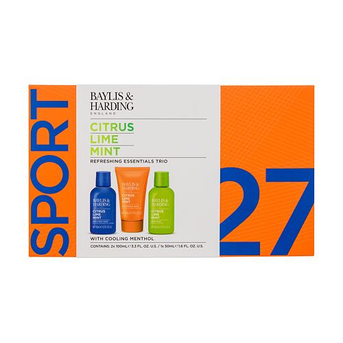 Sprchový gel Baylis & Harding Citrus Lime Mint Refreshing Essentials Trio 100 ml poškozená krabička Kazeta