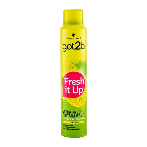 Suchý šampon Schwarzkopf Got2b Fresh It Up Extra Fresh 200 ml poškozený flakon