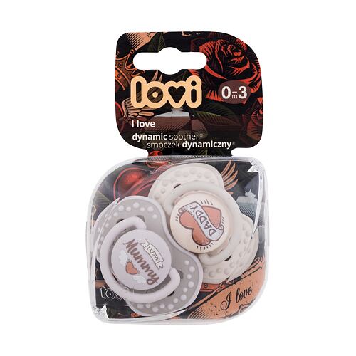 Dudlík LOVI I Love Dynamic Soother 0-3m 2 ks
