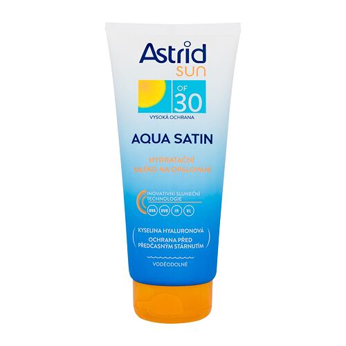 Opalovací přípravek na tělo Astrid Sun Aqua Satin Moisturizing Milk SPF30 200 ml