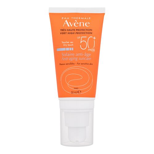 Opalovací přípravek na obličej Avene Anti-Age Suncare Tinted SPF50+ 50 ml poškozená krabička
