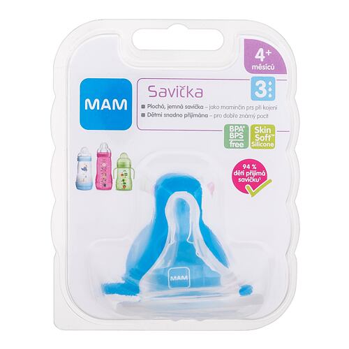 Savička MAM Teat 3 4m+ 1 ks