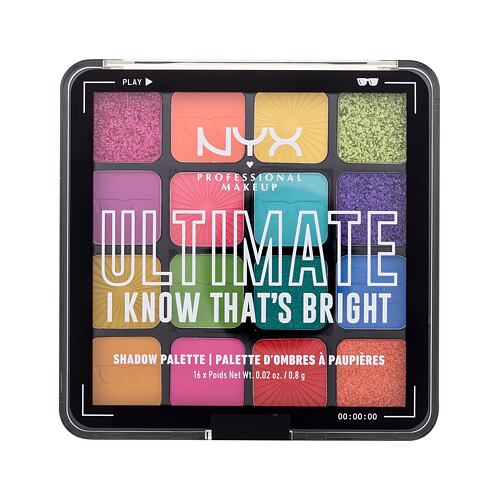 Oční stín NYX Professional Makeup Ultimate I Know That´s Bright 12,8 g