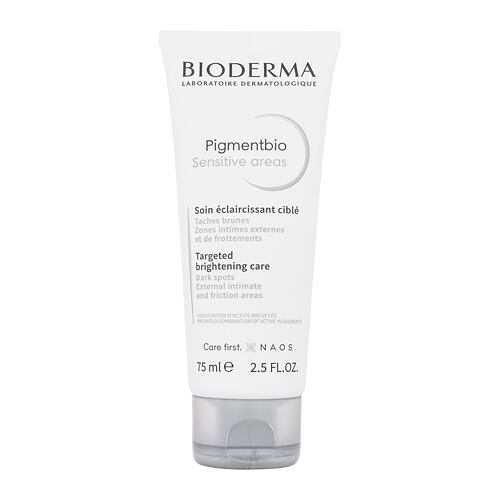 Tělový krém BIODERMA Pigmentbio Sensitive Areas Targeted Brightening Care 75 ml poškozená krabička