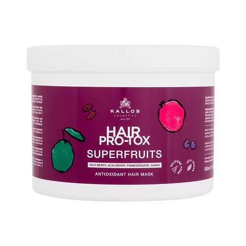 Maska na vlasy Kallos Cosmetics Hair Pro-Tox Superfruits Antioxidant Hair Mask 500 ml