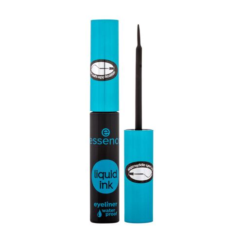 Oční linka Essence Liquid Ink Eyeliner Waterproof 3 ml Black poškozený obal