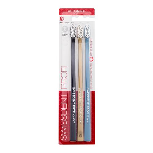 Klasický zubní kartáček Swissdent Profi Whitening Trio Soft 3 ks