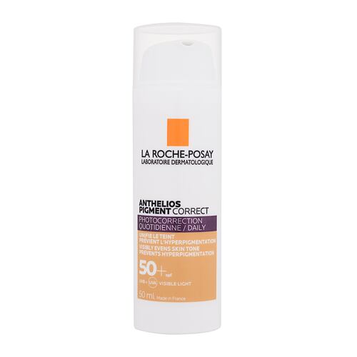 Denní pleťový krém La Roche-Posay Anthelios Pigment Correct Photocorrection Daily Tinted Cream SPF50+ 50 ml Light poškozená krabička