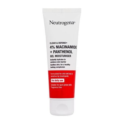 Pleťový gel Neutrogena Clear & Defend+ Gel Moisturiser 50 ml poškozená krabička