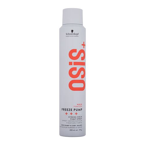 Lak na vlasy Schwarzkopf Professional Osis+ Freeze Pump Strong Hold Pump Spray 200 ml poškozený flakon