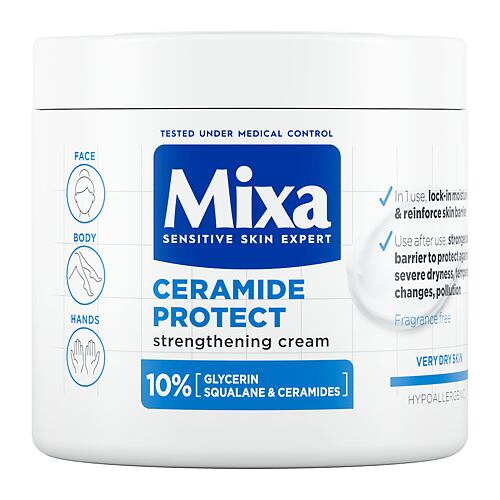 Tělový krém Mixa Ceramide Protect Strengthening Cream 400 ml