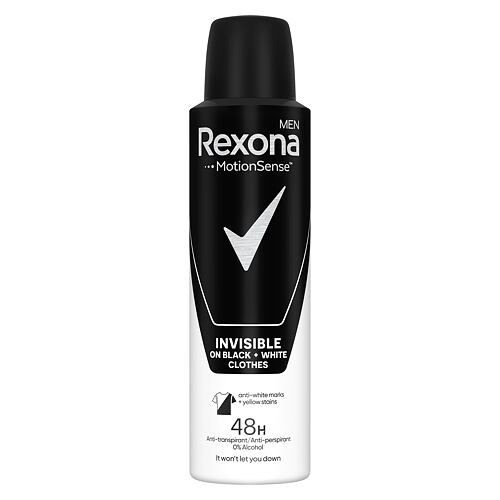 Antiperspirant Rexona Men Invisible Black + White 150 ml