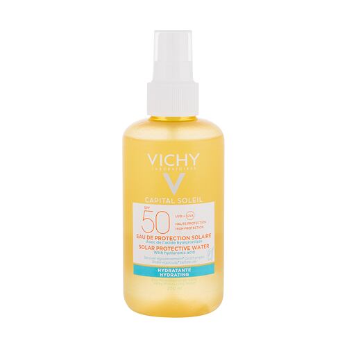 Opalovací přípravek na tělo Vichy Capital Soleil Solar Protective Water SPF50 200 ml poškozený flakon