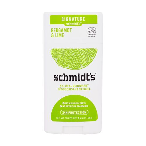 Deodorant schmidt's Bergamot & Lime Natural Deodorant 75 g