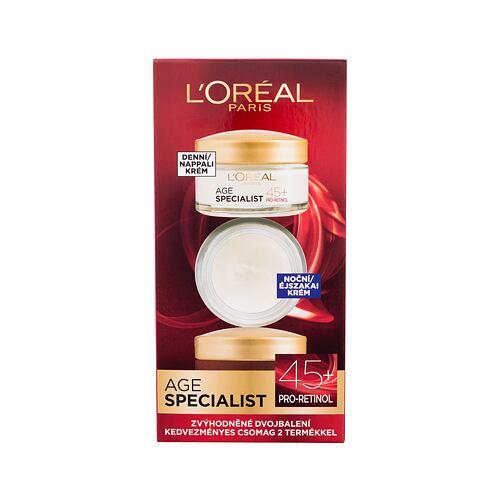 Denní pleťový krém L'Oréal Paris Age Specialist 45+ 50 ml poškozená krabička Kazeta