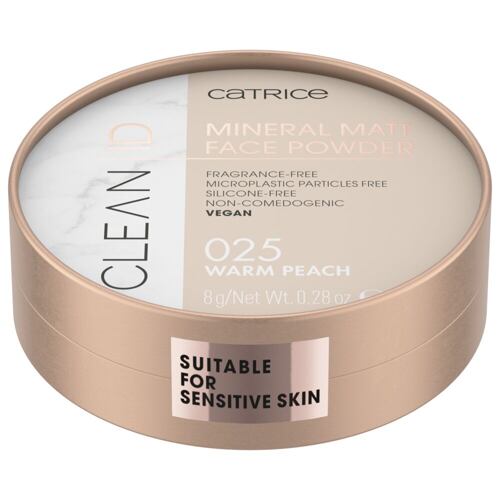 Pudr Catrice Clean ID Mineral Matt Face Powder 8 g 025 Warm Peach