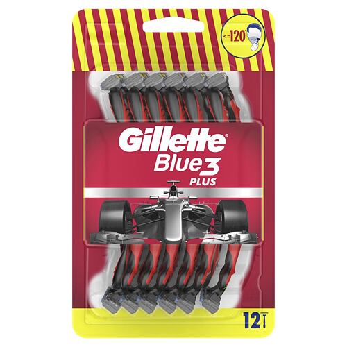 Holicí strojek Gillette Blue3 Red 12 ks
