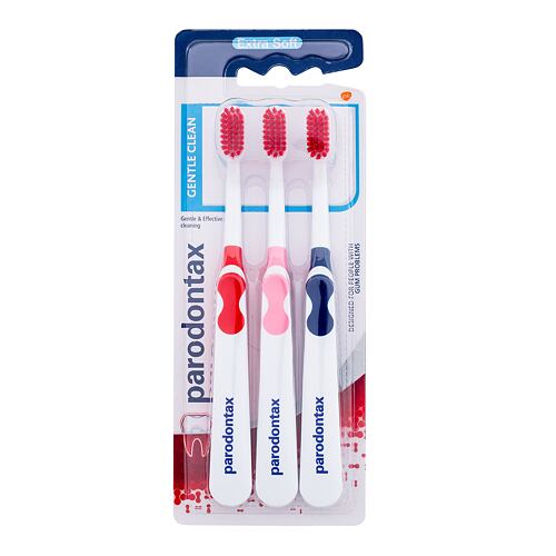 Klasický zubní kartáček Parodontax Gentle Clean Extra Soft Trio 3 ks poškozený obal