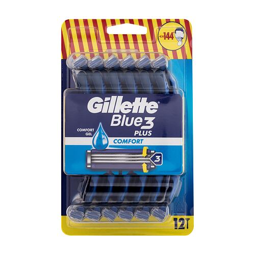 Holicí strojek Gillette Blue3 Comfort 12 ks poškozená krabička