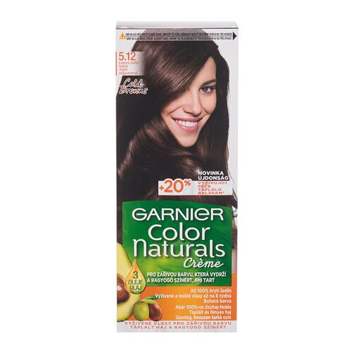 Barva na vlasy Garnier Color Naturals Créme 40 ml 5,12 Icy Light Brown poškozená krabička