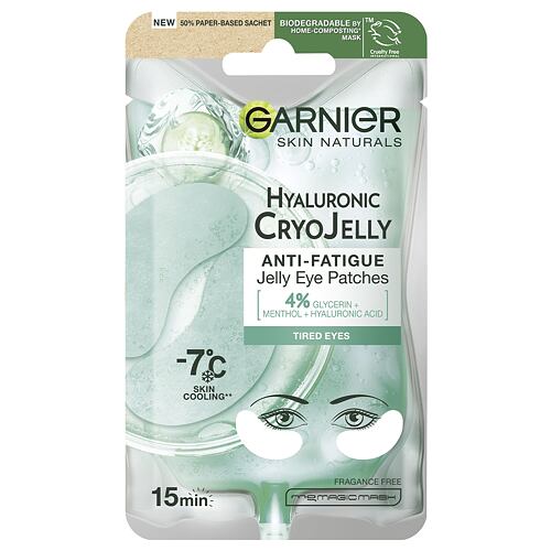 Maska na oči Garnier Skin Naturals Hyaluronic Cryo Jelly Eye Patches 1 ks
