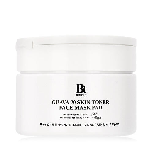 Pleťová maska Benton Guava 70 Skin Toner Face Mask Pad 210 ml