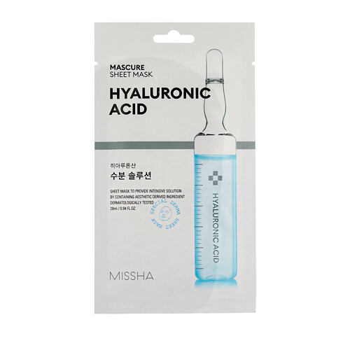 Pleťová maska Missha Mascure Sheet Mask Hyaluronic Acid 28 ml