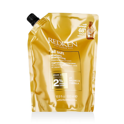 Šampon Redken All Soft Shampoo Náplň 500 ml