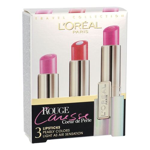 Rtěnka L'Oréal Paris Rouge Caresse 4,5 g 10 Candy & Cherie Kazeta