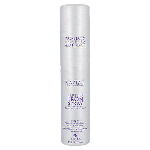 Pro tepelnou úpravu vlasů Alterna Caviar Anti-Aging Perfect Iron Spray 125 ml poškozený flakon