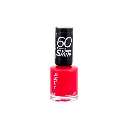 Lak na nehty Rimmel London 60 Seconds Super Shine 8 ml 430 Coralicious