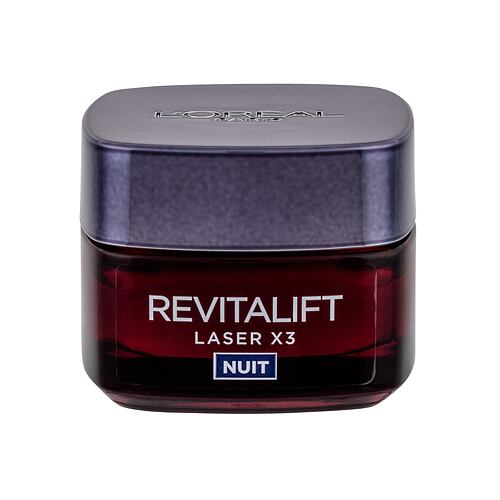 Noční pleťový krém L'Oréal Paris Revitalift Laser X3 Night Cream 50 ml poškozená krabička