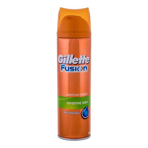Gel na holení Gillette Fusion Hydra Gel Sensitive Skin 200 ml poškozený flakon