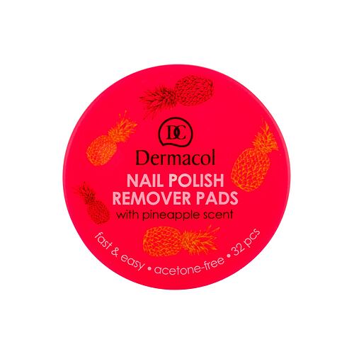 Odlakovač nehtů Dermacol Nail Polish Remover Pads 32 ks