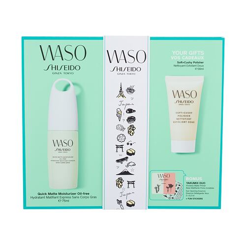 Pleťový gel Shiseido Waso Quick Matte Moisturizer 75 ml Kazeta