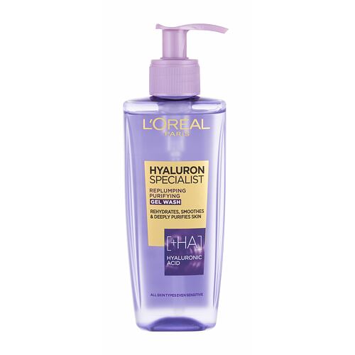 Čisticí gel L'Oréal Paris Hyaluron Specialist Replumping Purifying Gel Wash 200 ml