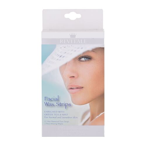 Depilační přípravek Revitale Wax Strips Facial 12 ks poškozená krabička