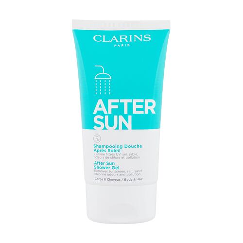 Přípravek po opalování Clarins After Sun Shower Gel Body & Hair 150 ml poškozená krabička