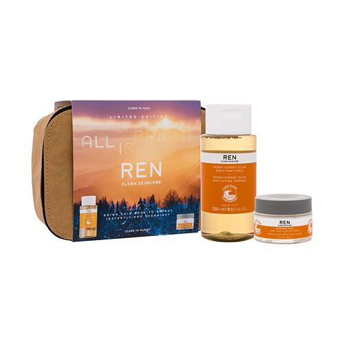 Noční pleťový krém REN Clean Skincare All Is Bright 50 ml Kazeta